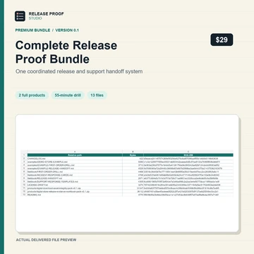 Release Proof Duo Bundle — Commercial License
