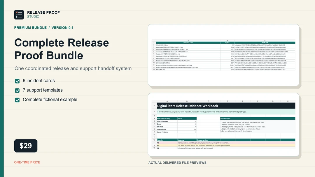 Release Proof Duo Bundle — Commercial License