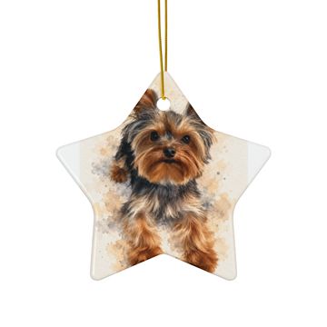 Personalized Pet Portrait Ceramic Ornament
